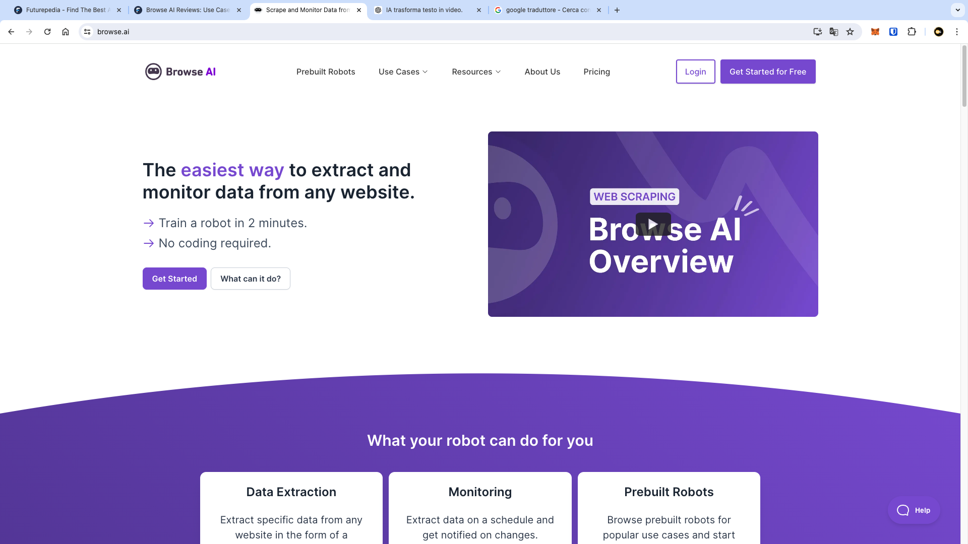 Browse AI: Monitora Facilmente i Dati Web