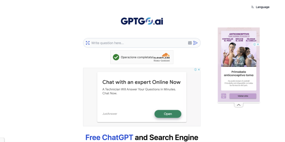 GPTGO: Motore di Ricerca Basato su ChatGPT