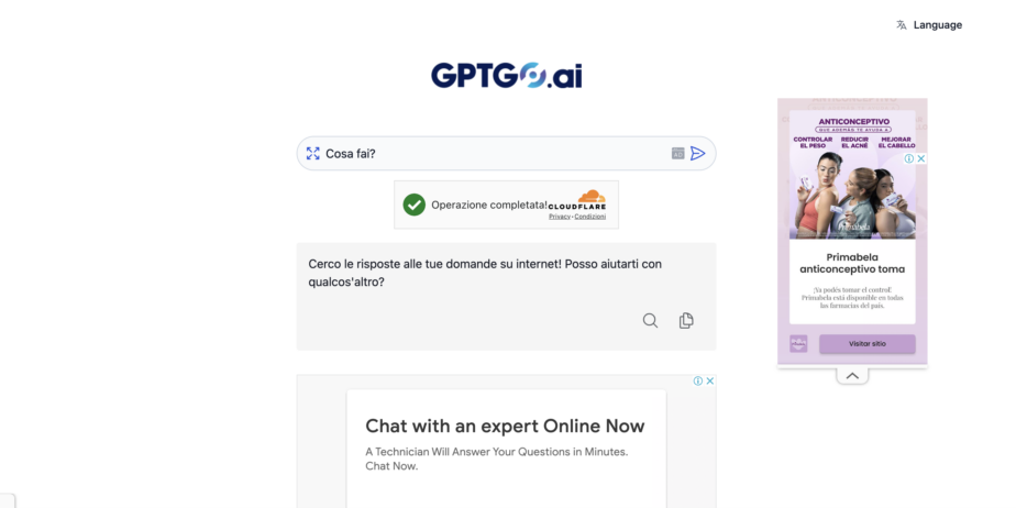 GPTGO: Motore di Ricerca Basato su ChatGPT