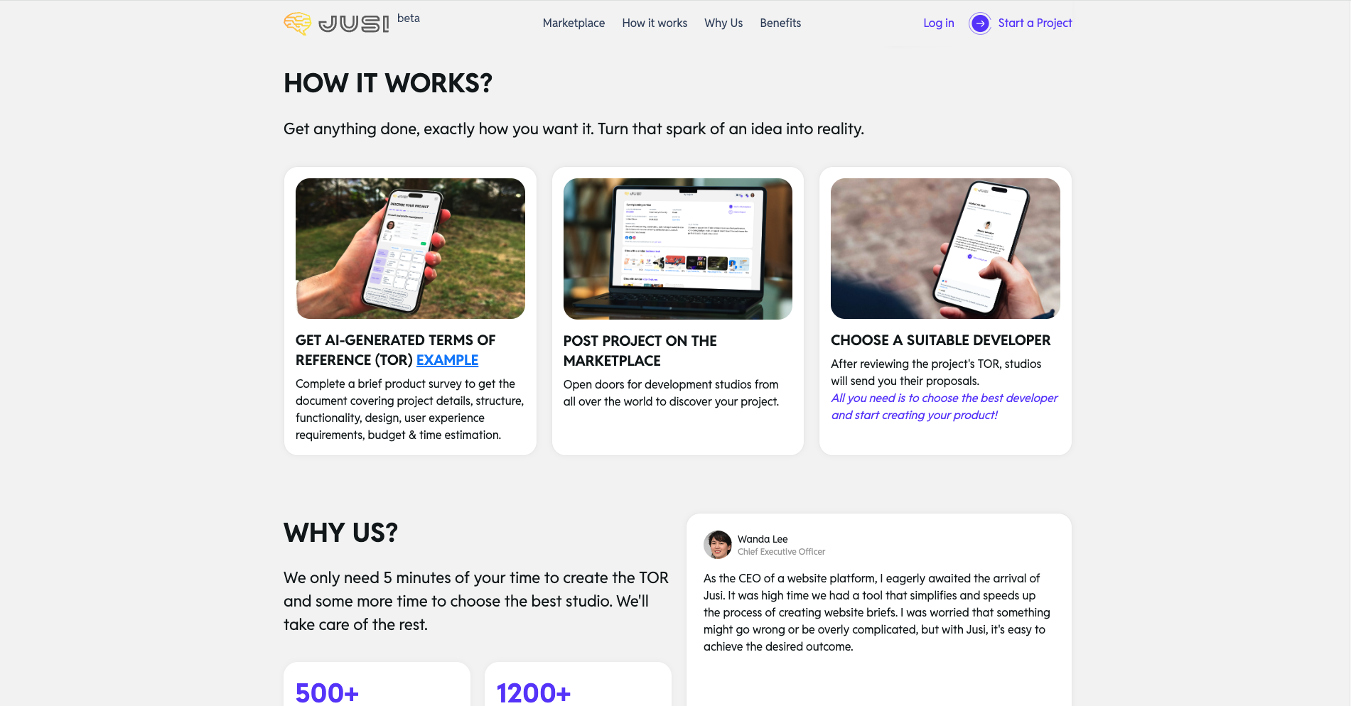 Jusi: Dai Vita alle Tue Idee